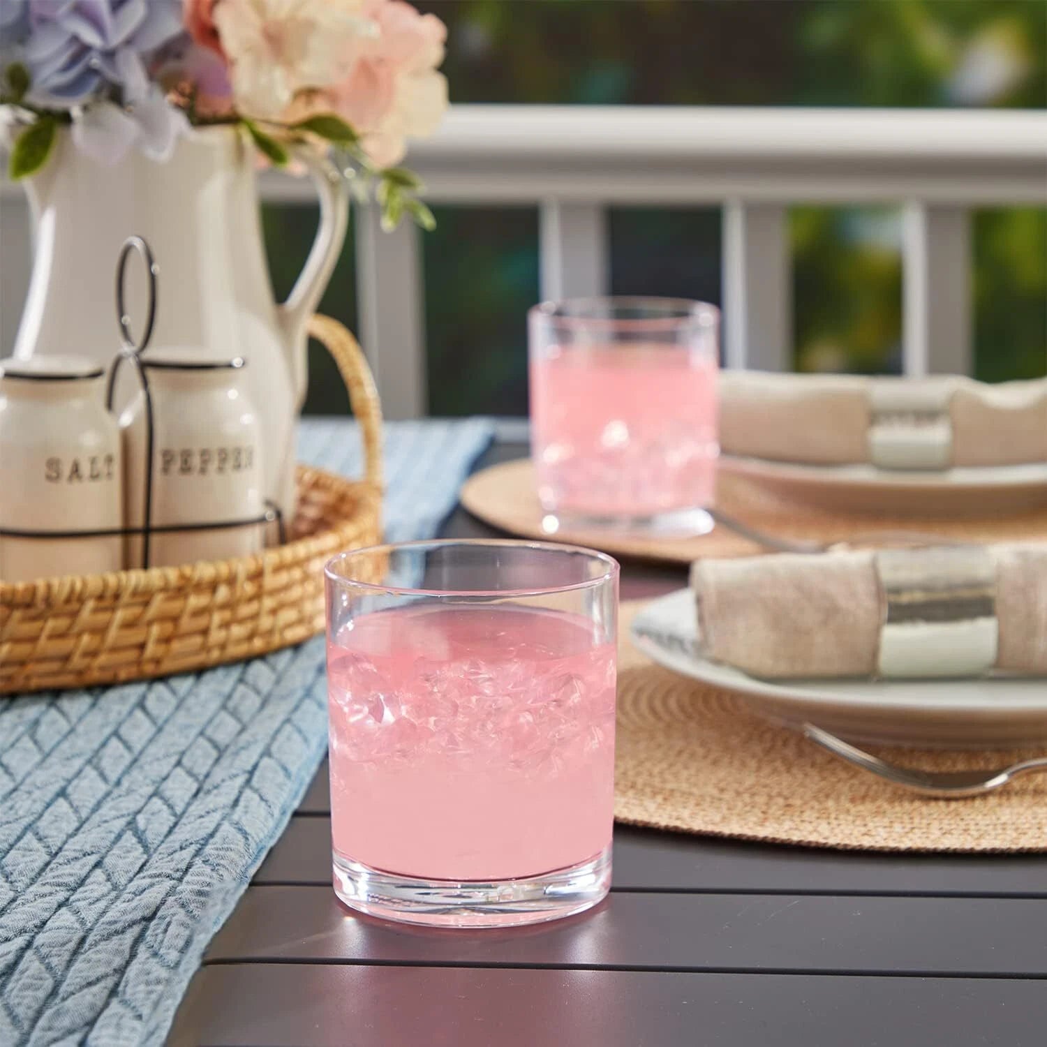 Classic Clear Plastic Reusable Beverage Cups (Set of 6) 12 oz Ice Wine Glasses | eBay