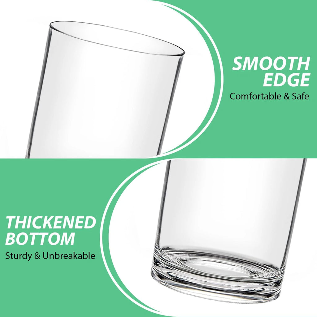 Classic 12oz Reusable Plastic Drinking Glasses Set of 12 - Unbreakable BPA Fr... | eBay